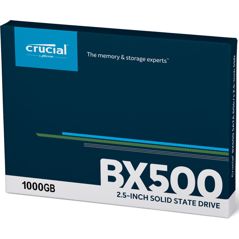 Disco Sólido Crucial 1TB BX500 Sata III 2.5"" Internal SSD - CT1000BX500SSD1