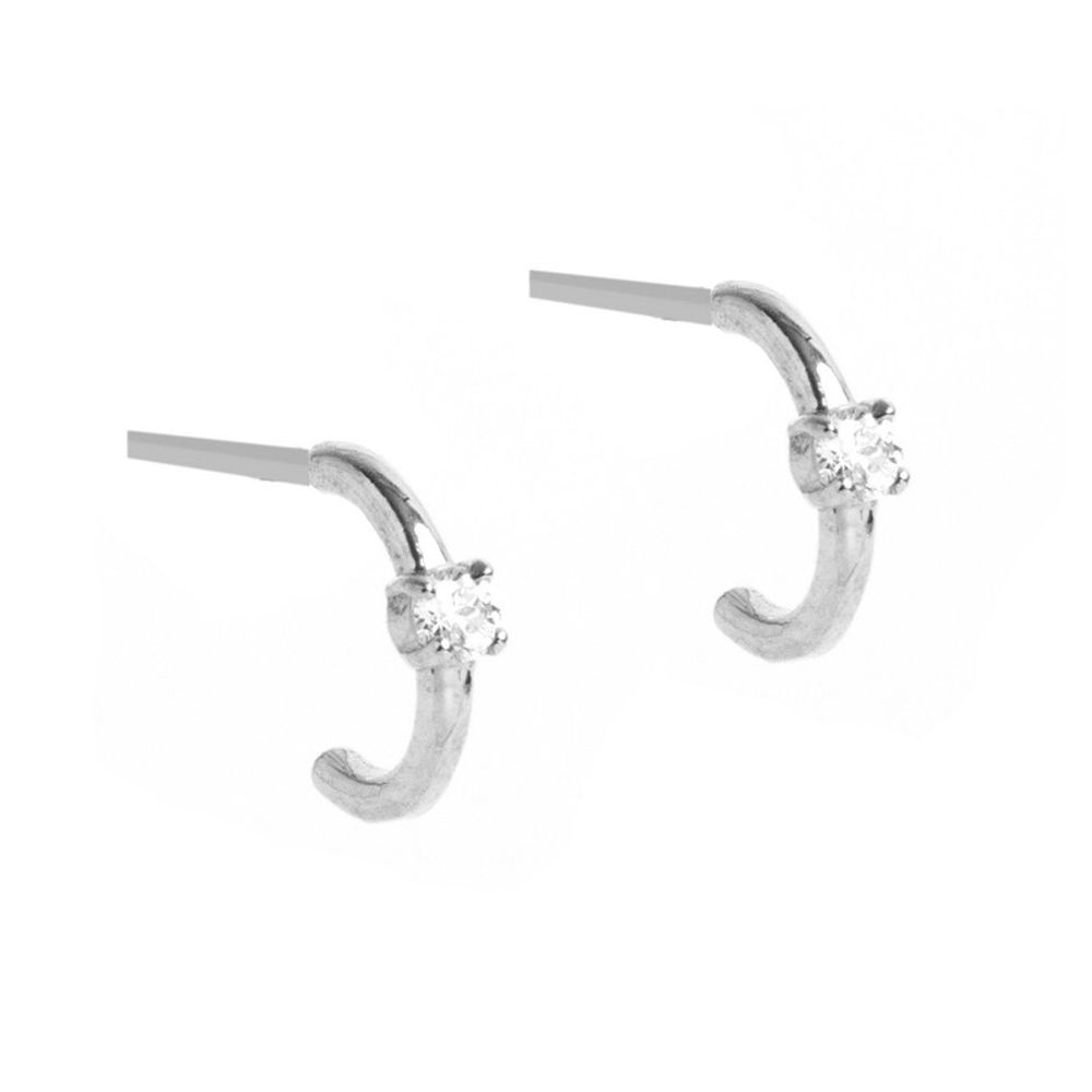 Arete Maisha con Circón Crystalino Plata 925