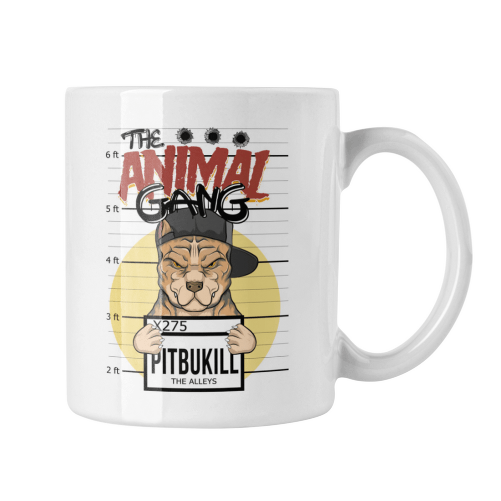 Taza Mug de Cerámica Perro Pitbull