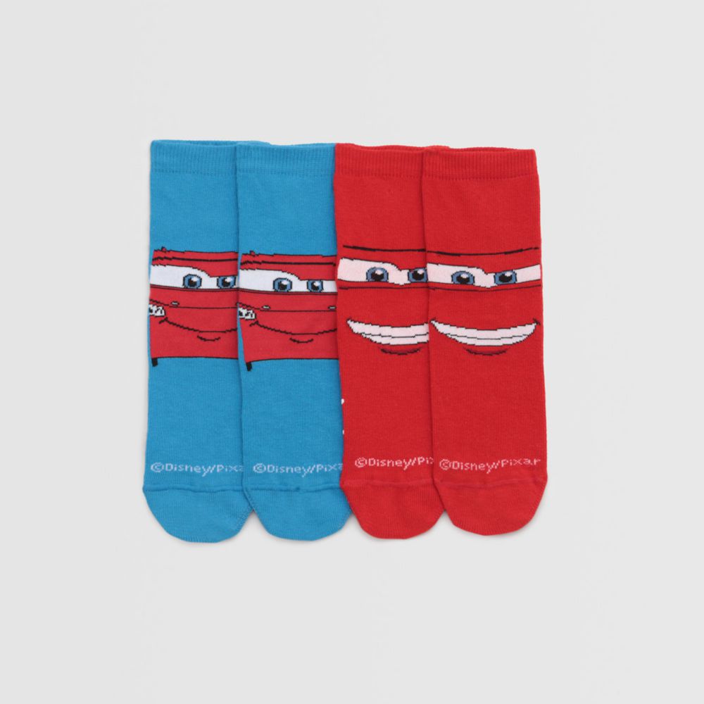 Medias Antideslizantes Pack De 2 Disney Cars Para Niño