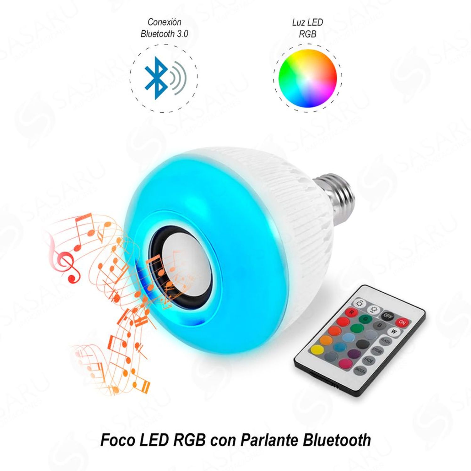 Lámpara Parlante Táctil Rgb con Bluetooth I Oechsle - Oechsle