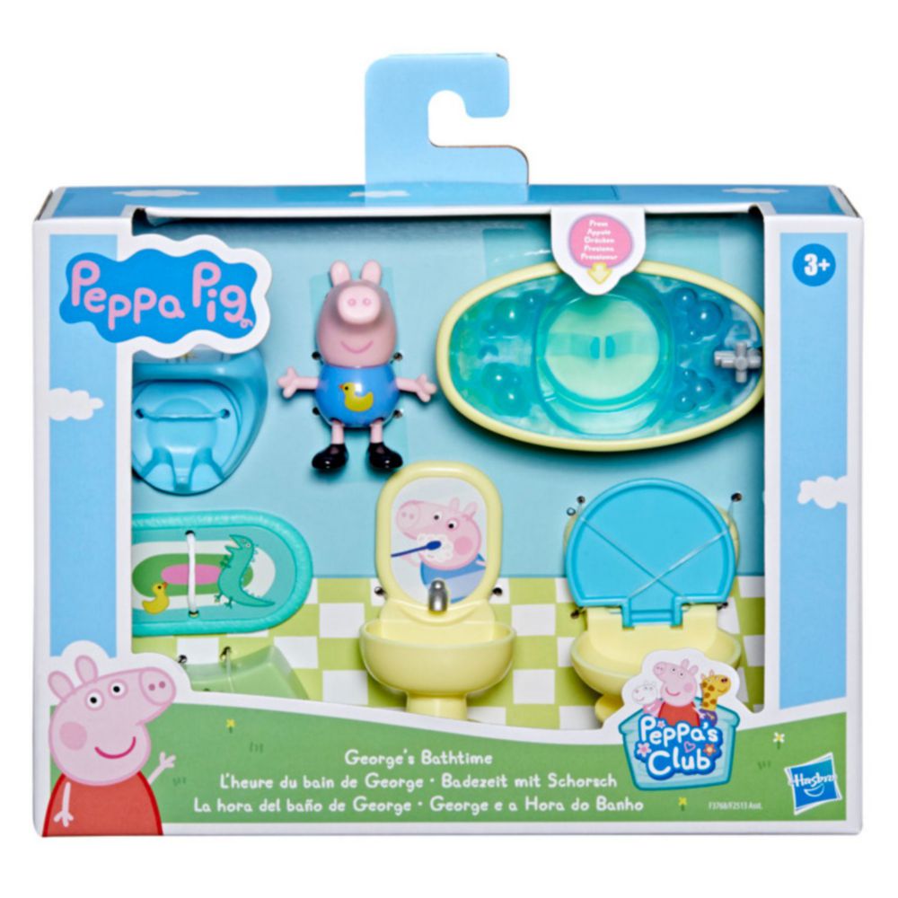 Peppa Pig Juego de juguetes de baño de 3 piezas, juguetes para niños a  partir de 3 años, exclusivo de