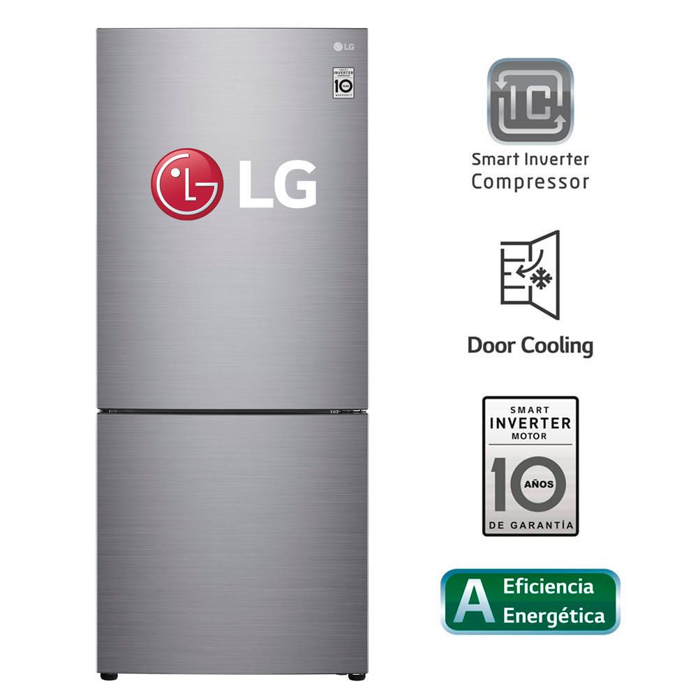Refrigeradora LG Bottom Freezer con Door Cooling 408 L GB41 Knasta Perú