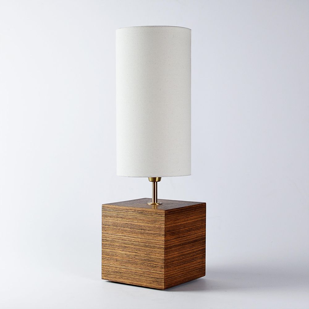 Lámpara de mesa Málaga Madera Zebrano