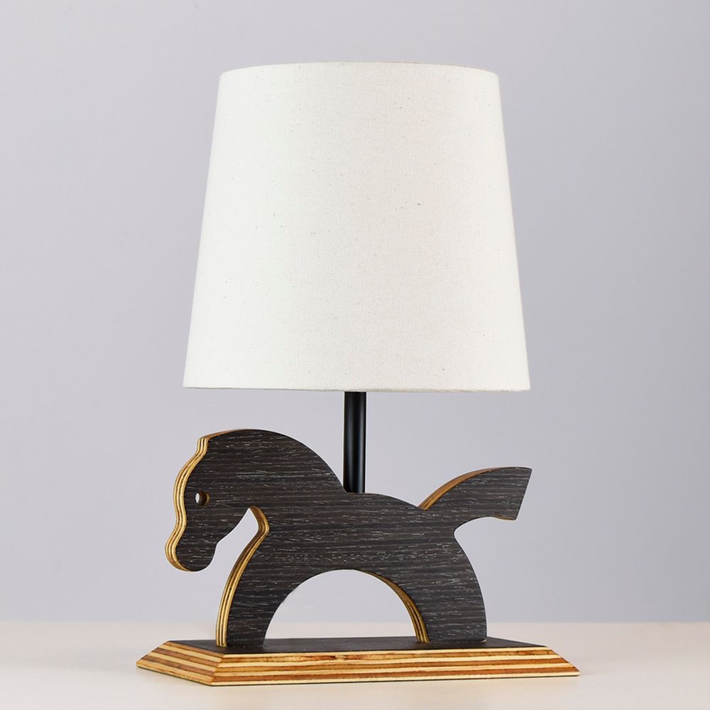 Lámpara de mesa Pony Madera Álamo