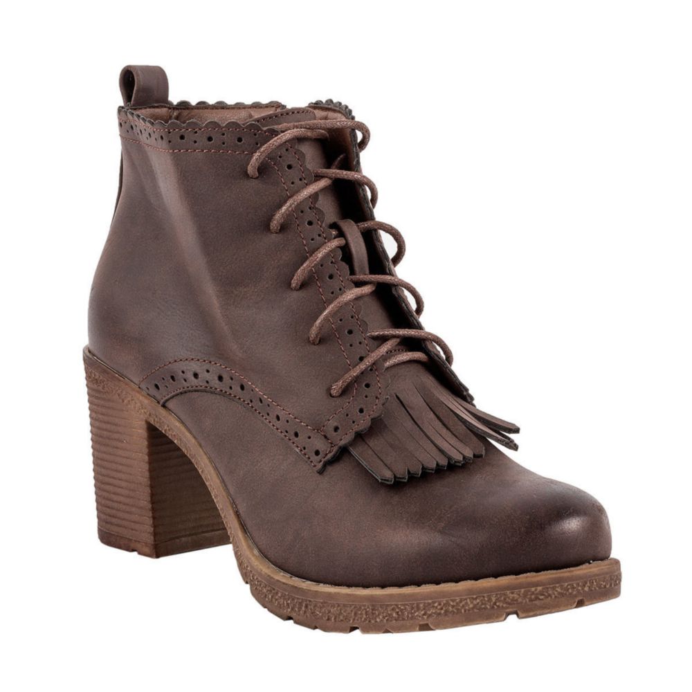 Botines De Punta Ecco Mujer Lisboa05 Marron | Oechsle - Oechsle