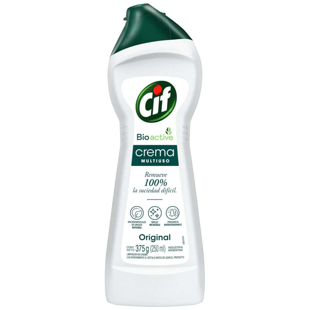 Limpiador en Crema CIF Bioactive Original Botella 250ml