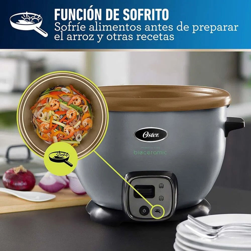 Olla Arrocera Oster Multiusos Bioceramic 1.8Lt CKSTRC7129S 900 Watts