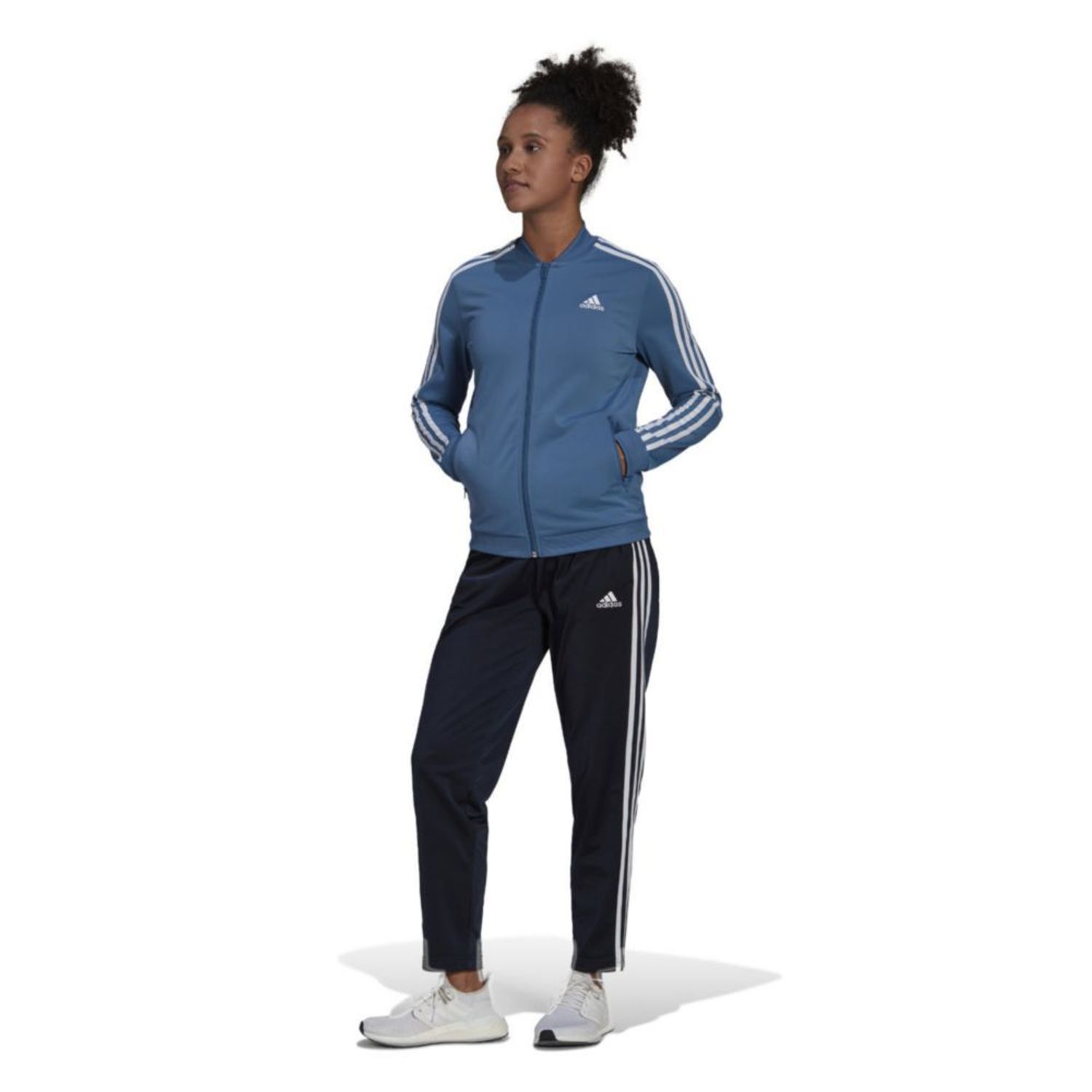 Buzo Adidas Mujer W 3S Tr Ts HC3006 Azul | Oechsle.pe - Oechsle
