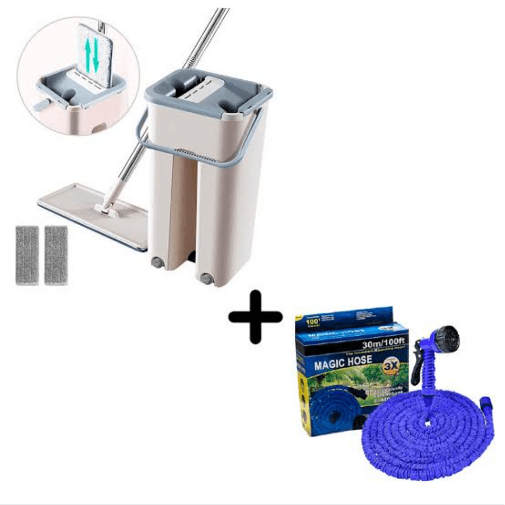 Combo Balde Trapeador y Manguera de 30m