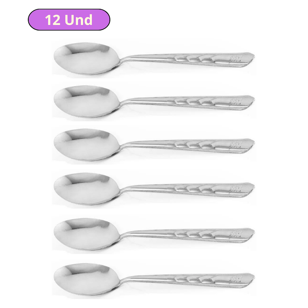 Cucharita de Té Facusa de Acero Inoxidable x 12 Und