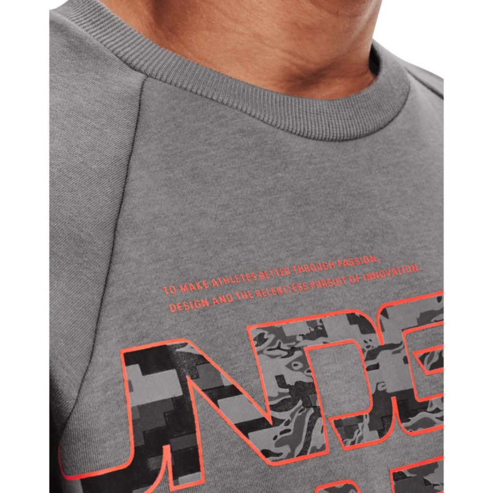 Polera Under Armour Hombre Rival Flc C 1366306-066 Gris | Oechsle.pe -  Oechsle
