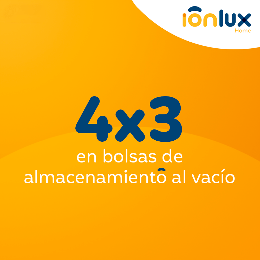 Bolsa al Vacío para Ropa Tipo Cubo IONLUX 80x100x38cm Reduce 70% el Volumen