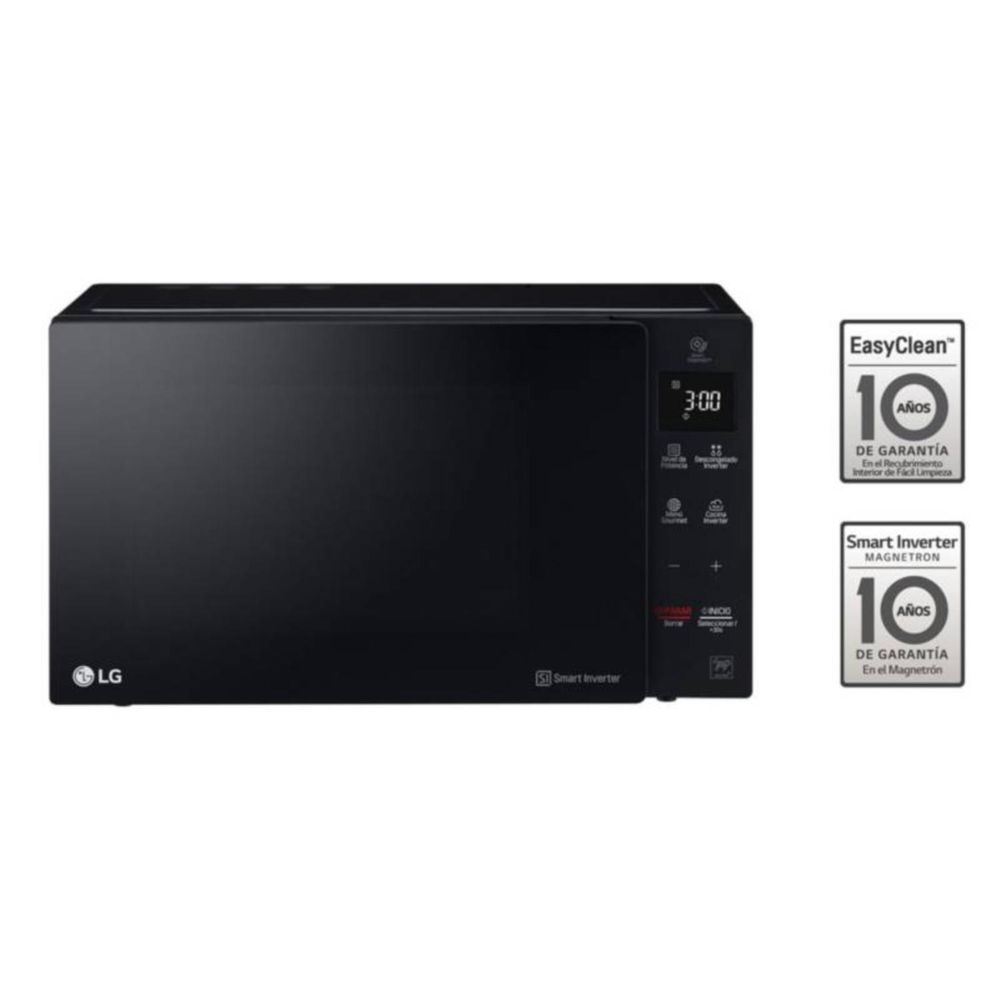 Horno Microondas LG NeoChef 25 Litros con EasyClean, luz interior y base estable - MS2536GIS