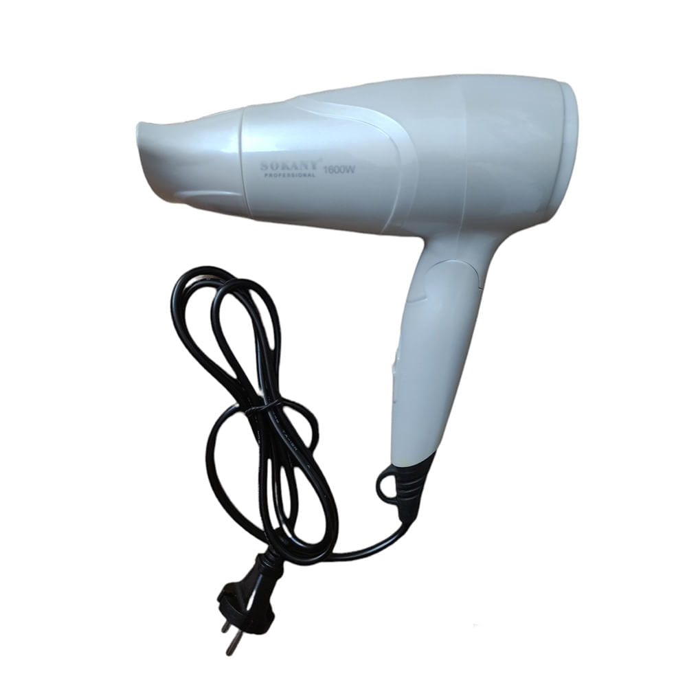 Secadora de Pelo Cabello Plegable Viajero Sokany 1600 Watts SK-318 Blanco |  Oechsle - Oechsle