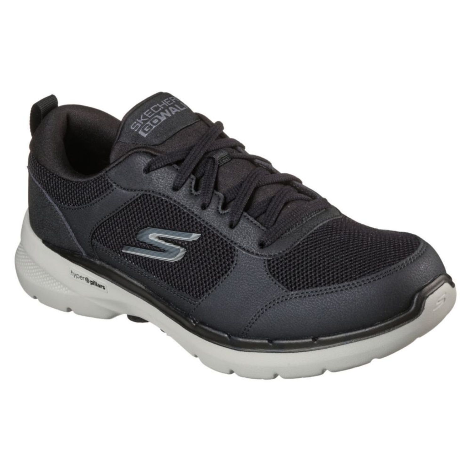 Zapatillas Skechers Urbanas Hombre Go Walk 6 216203-BKGY Negro | Oechsle -  Oechsle