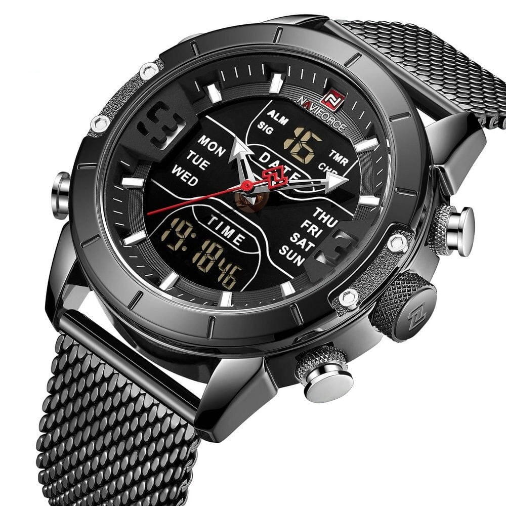 Reloj Casual NAVIFORCE 9153 Negro Análogo-Digital Oechsle Oechsle