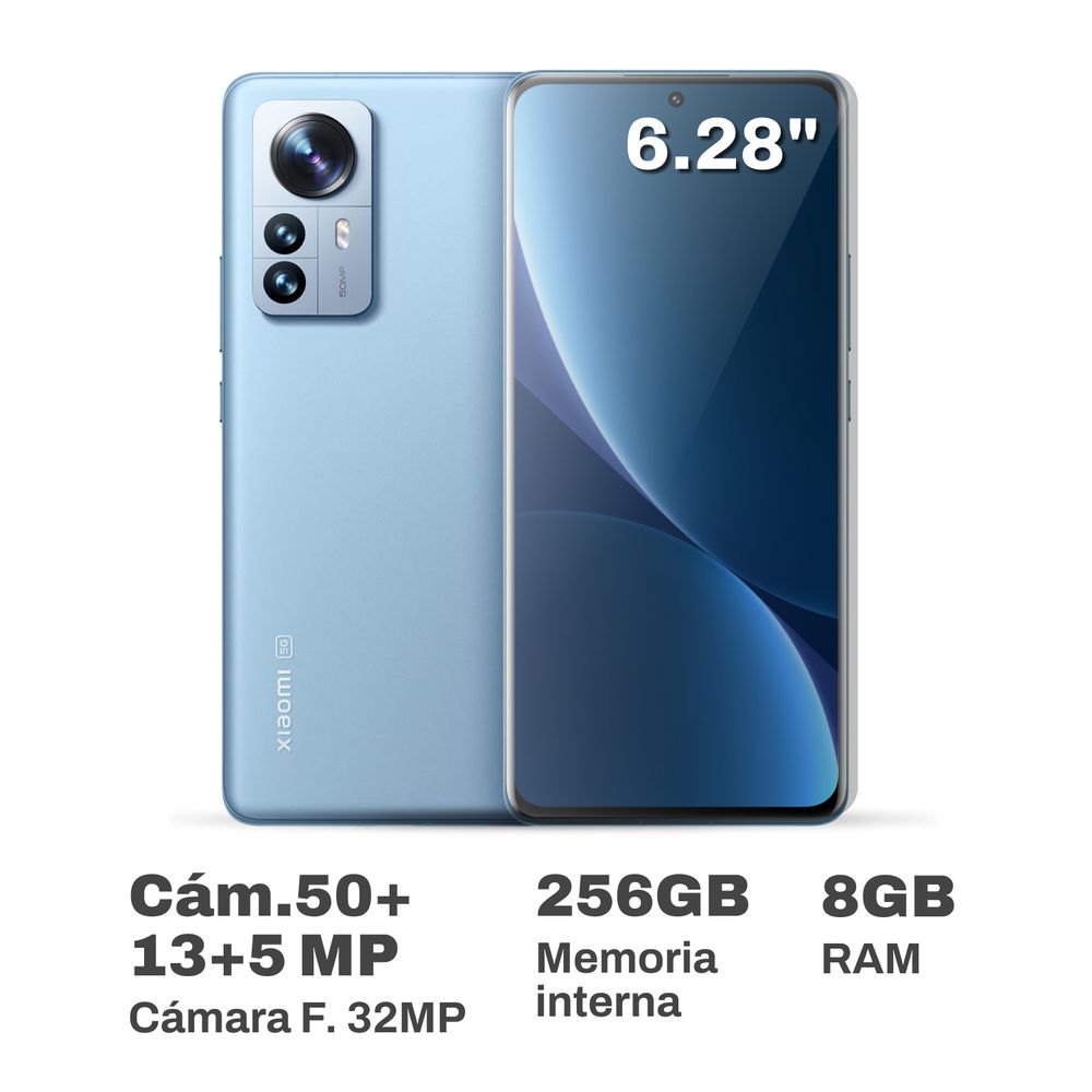 Celular Xiaomi 12 6.28"" 8GB RAM 256GB Blue