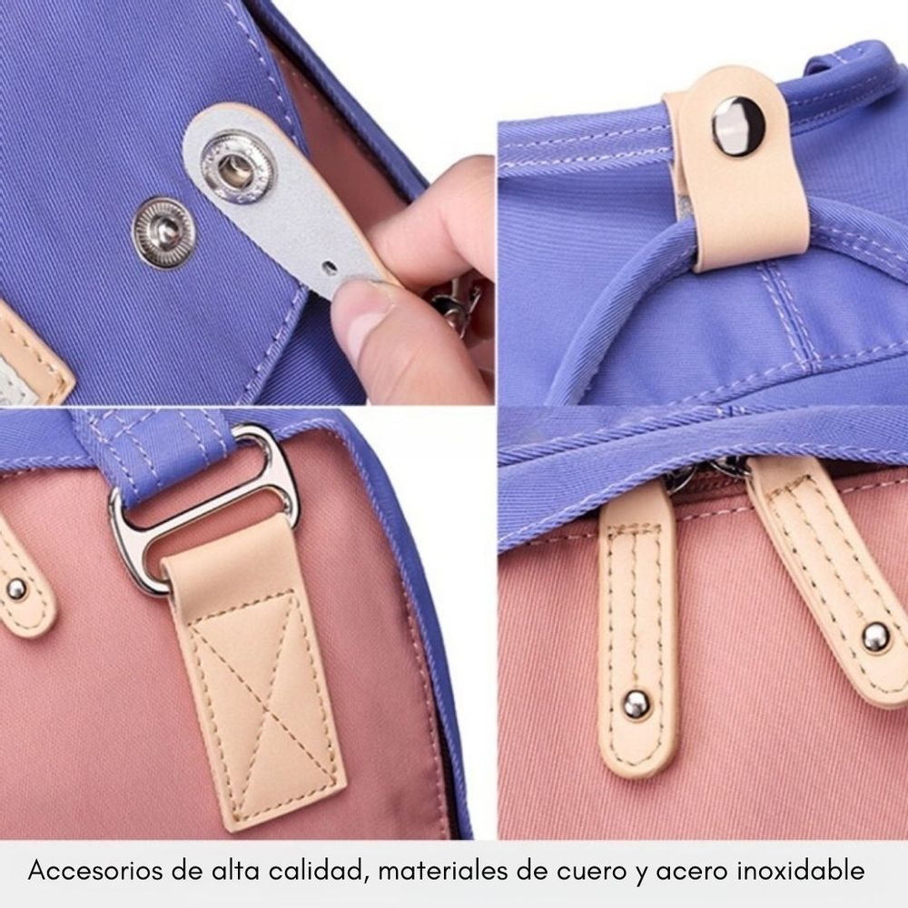 Mochila  laptop 13"" 15"" Doughnut palo rosa