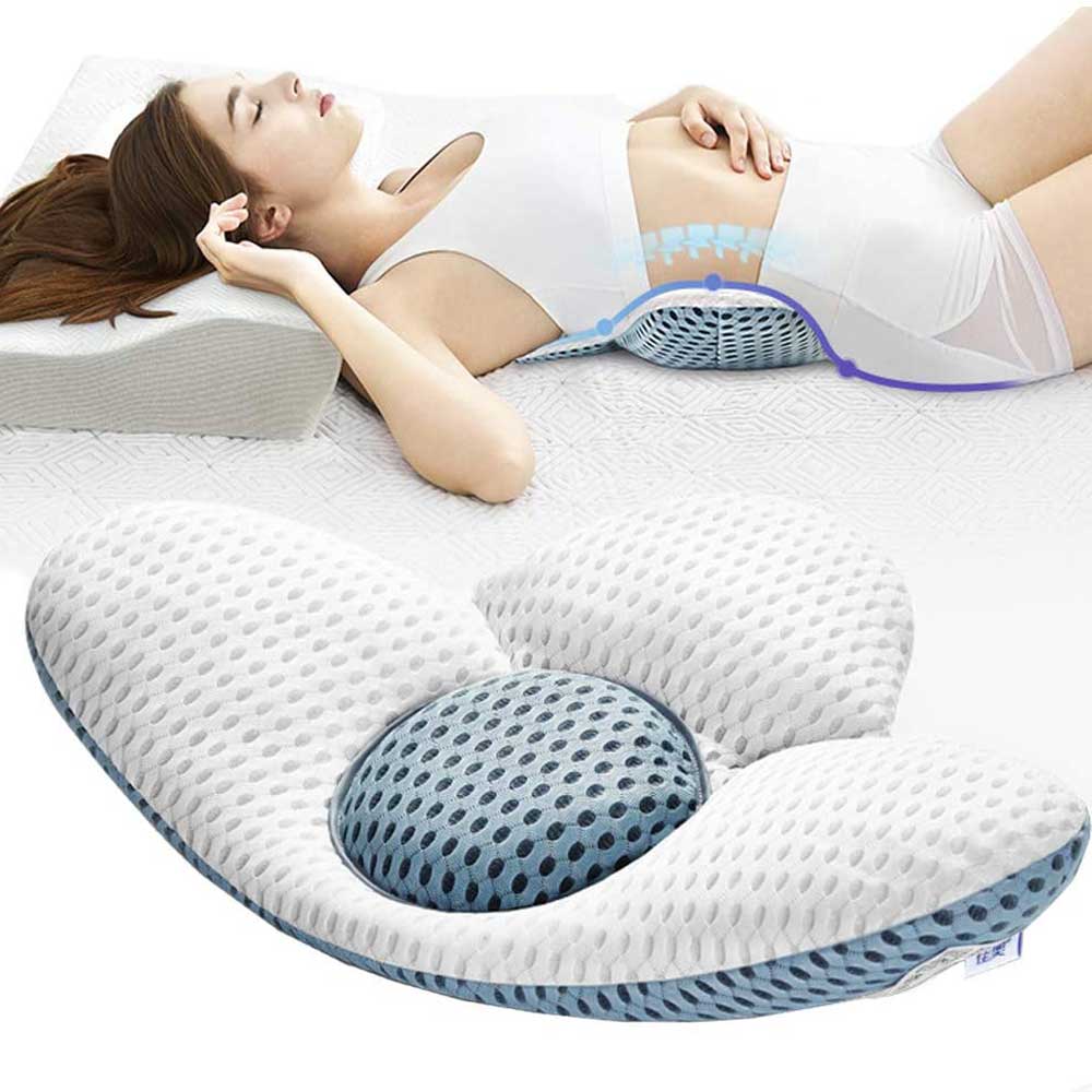 Almohada de Apoyo Lumbar para Dormir Altura Ajustable