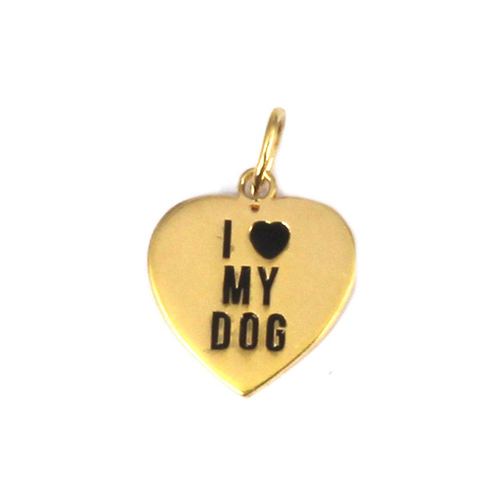 Dije Maisha Dog Lover Bañado en Oro