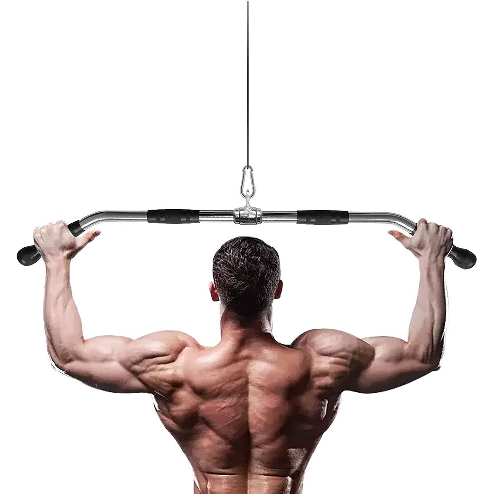 Barra para Dominadas en Polea Barra Jalon Corta Gimnasio Oechsle