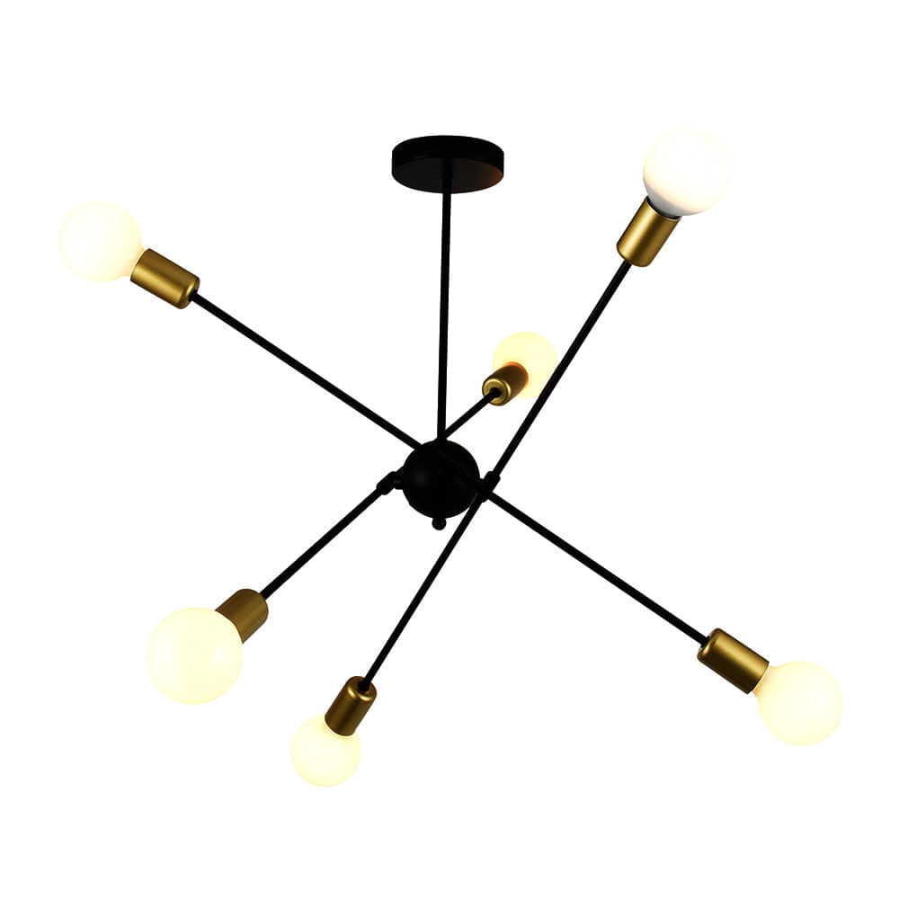 Colgante onix Negro y Dorado E27 Lightech