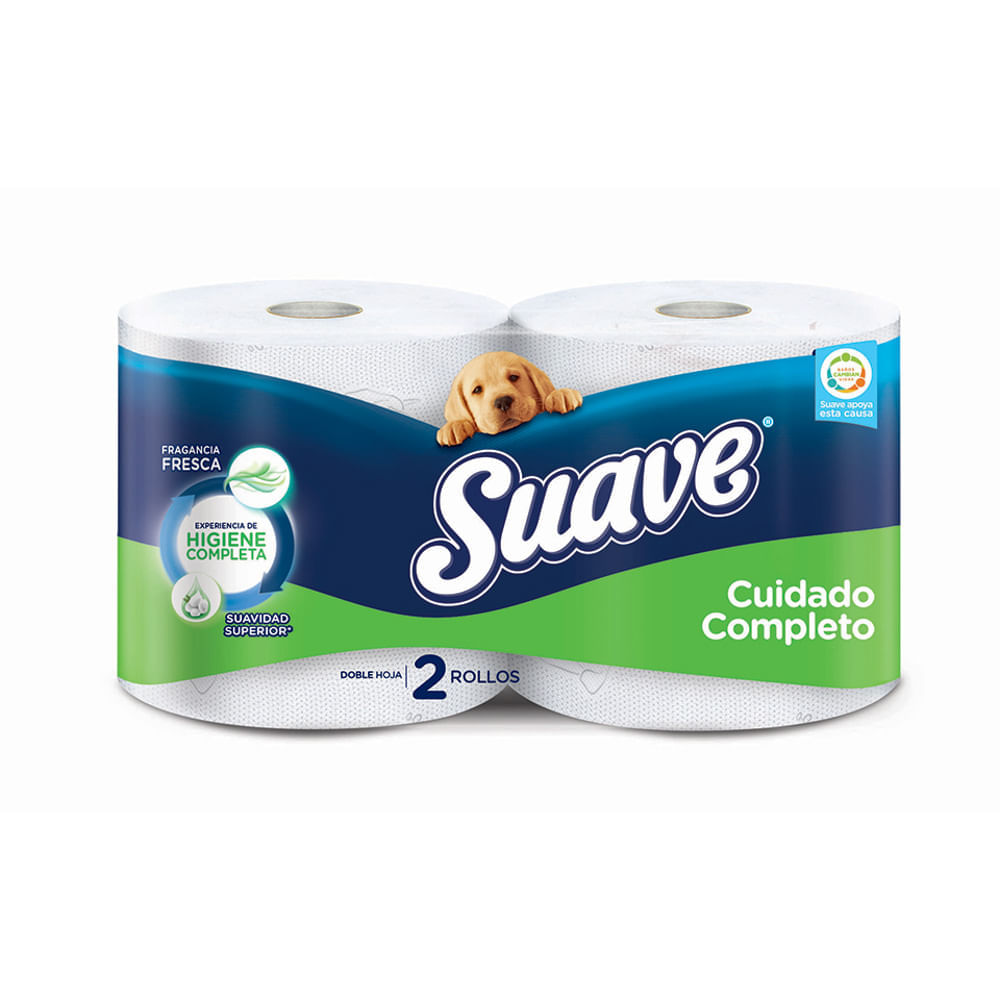 Papel Higiénico Suave Cuidado Completo - Pack 2 UN