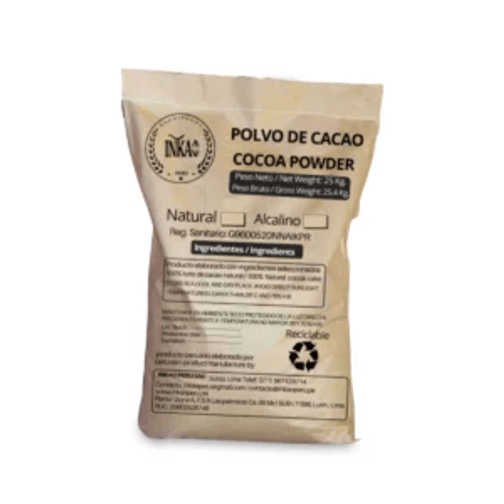 Cacao en Polvo Inkao Saco 25kg Oechsle Oechsle