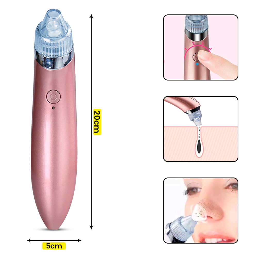 Succionador Facial Xn-8030 de Espinillas y Acné - Rosa | Oechsle - Oechsle