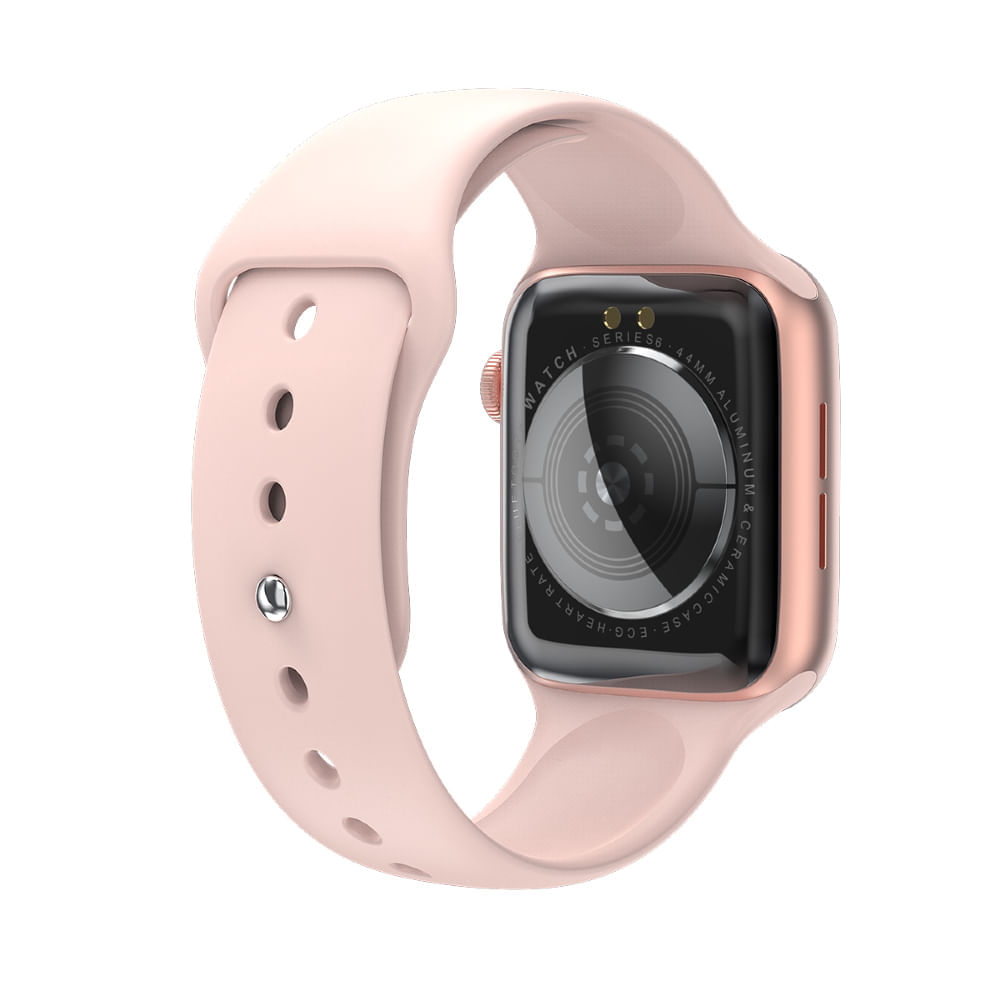 Smart Watch W26 Plus Serie 6 Rosado Acuático | Oechsle - Oechsle