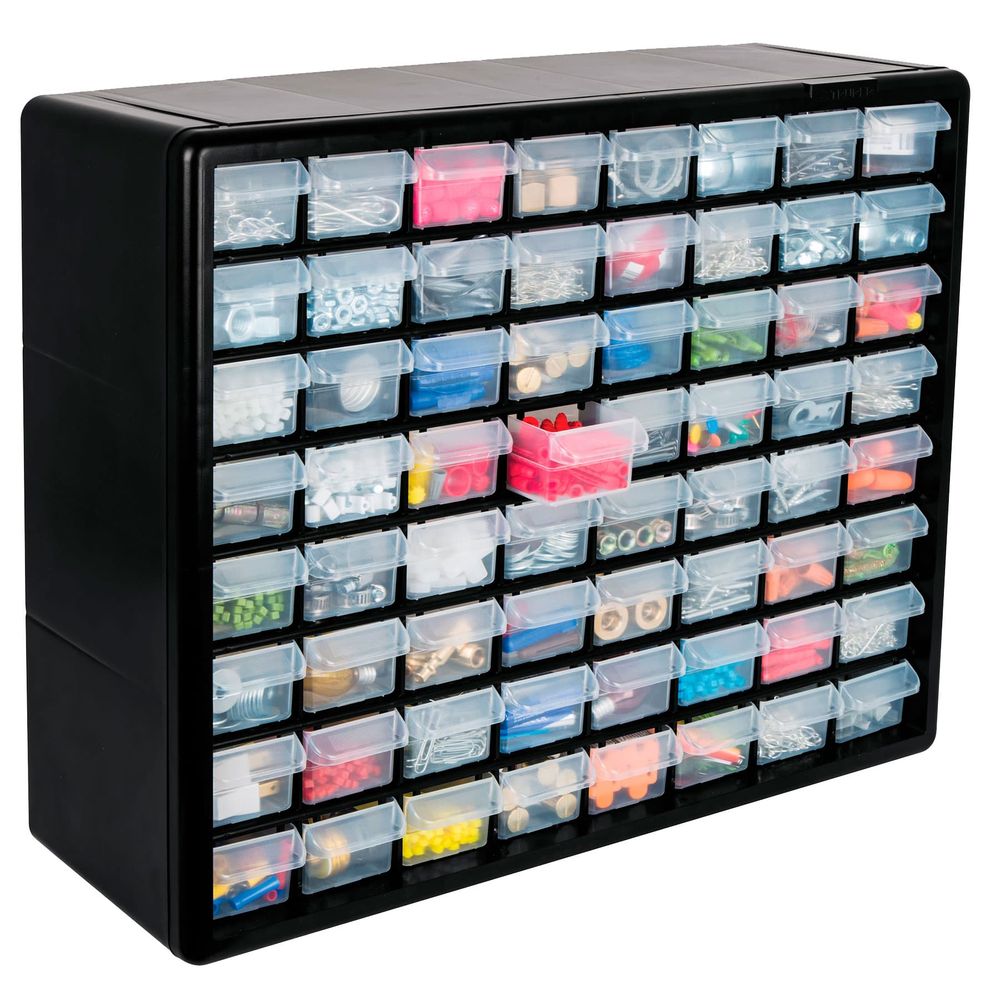 Organizador Truper 20 Pulgadas con 64 Gavetas