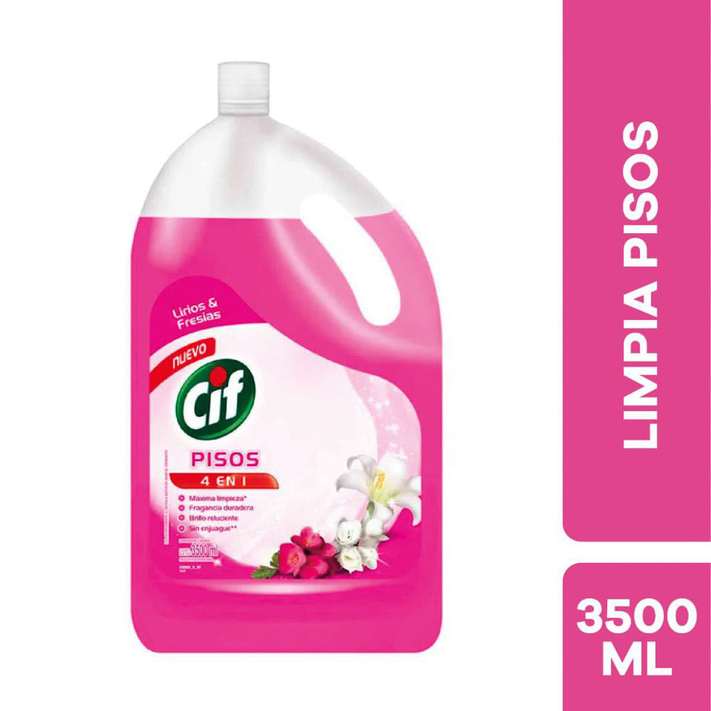 Limpia Pisos Cif Lirios y Fresias Frasco 3500 ML | Knasta Perú