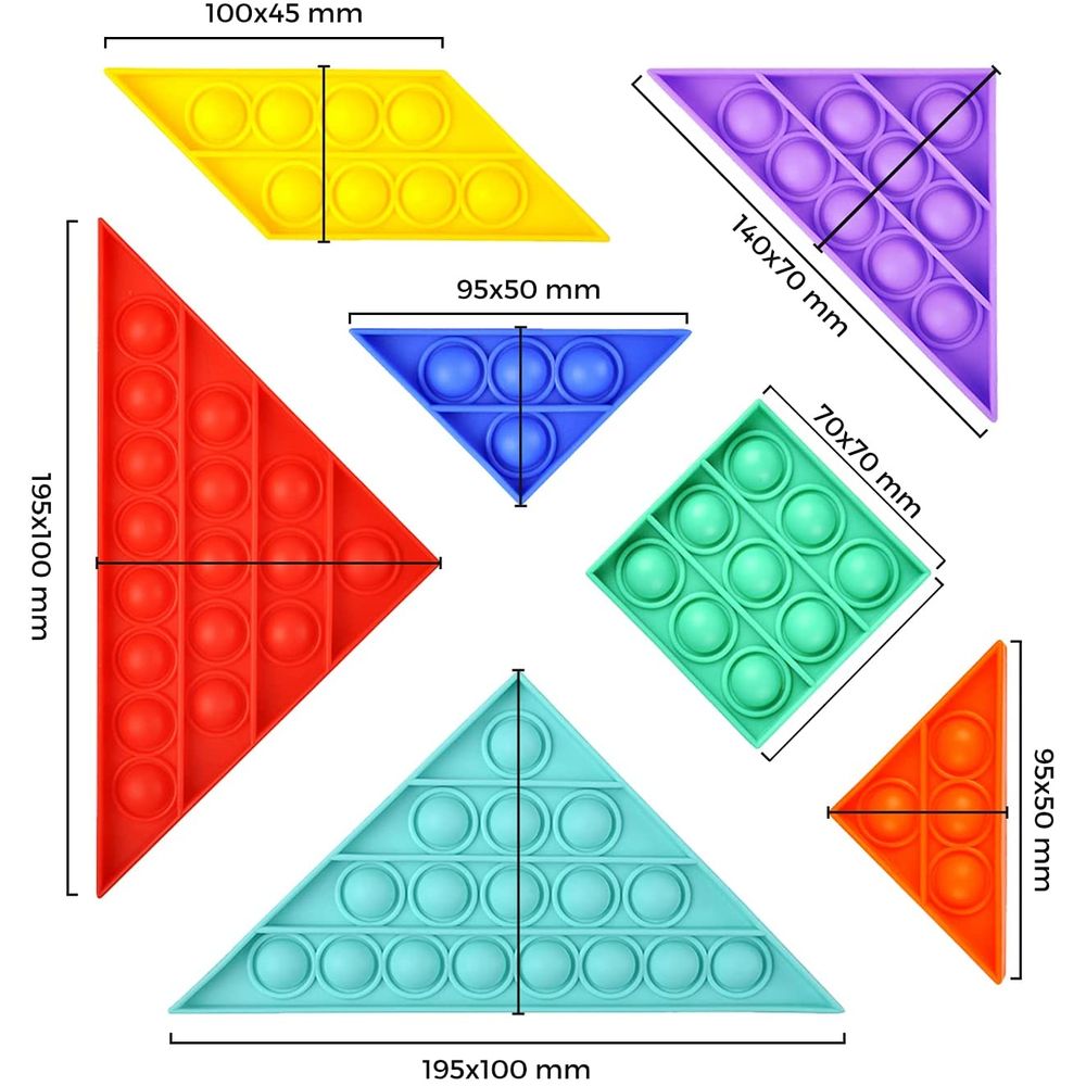 Tangram Educativo Pop It Piezas Oechsle Oechsle