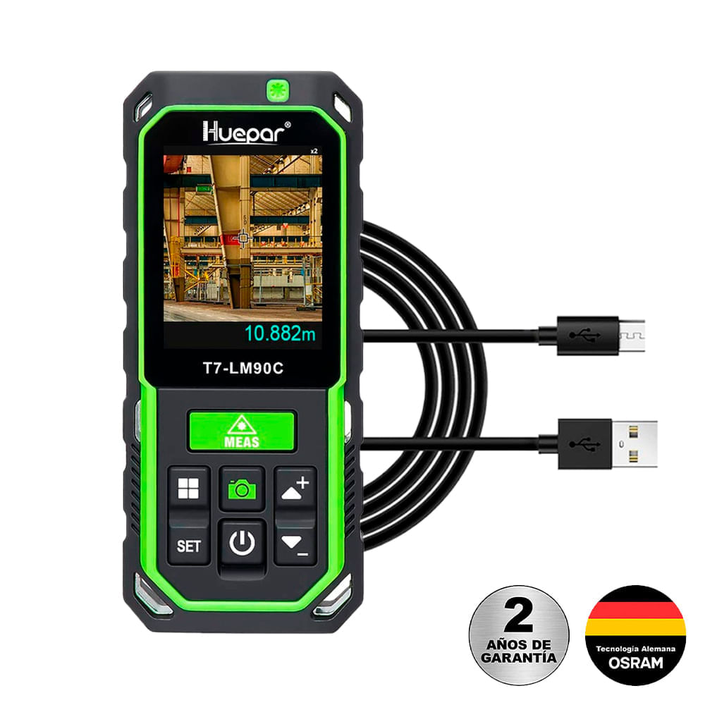 Medidor Láser Huepar LM90C 90m Cámara Zoom Exterior | Oechsle - Oechsle