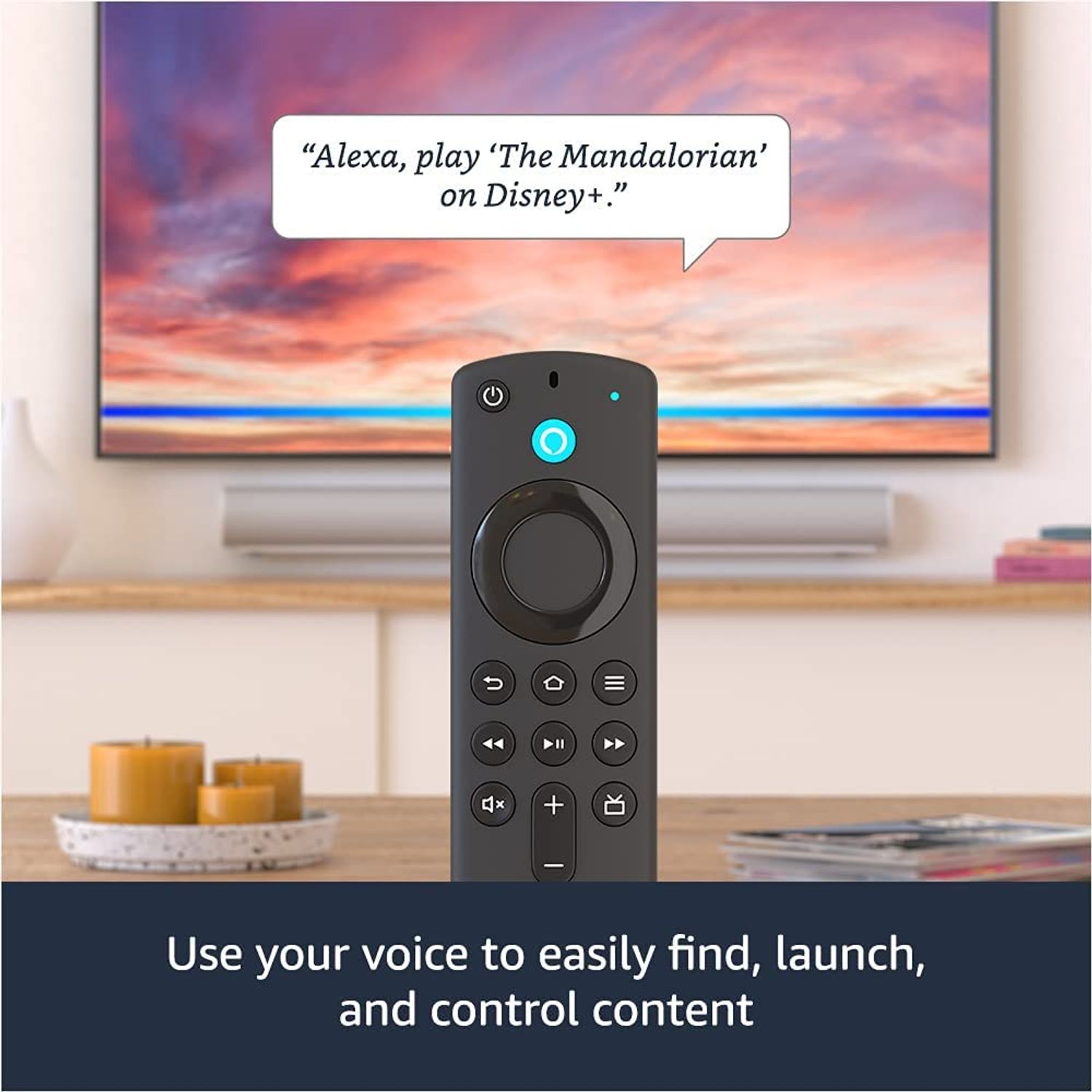 Control  Fire Tv Stick With Alexa Voice Remote Hd - Promart