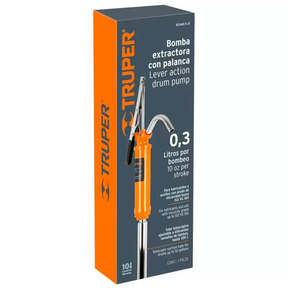 Bomba Extractor Aceite C/Palanca 16857 Truper