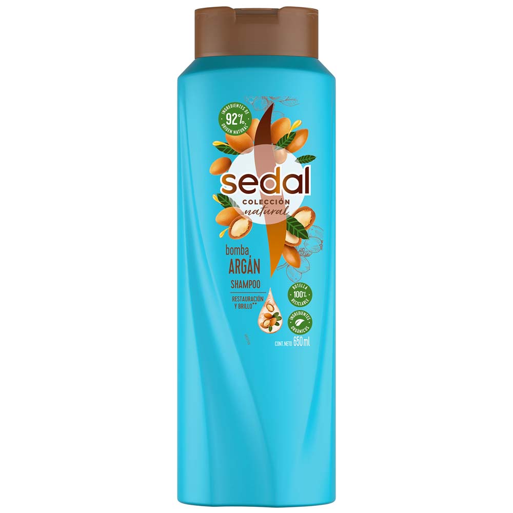 Shampoo SEDAL Colección Natural Bomba Argán Frasco 650ml Oechsle