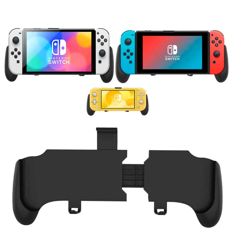 Sujetador para Nintendo Switch Oled/Clásico/Lite con Soporte de Mesa Negro