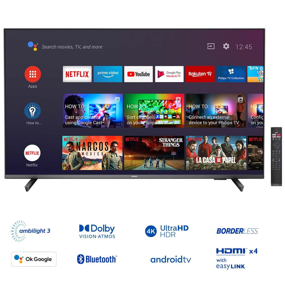Televisor PHILIPS LED 55"" UHD 4K Smart TV 55PUD7906