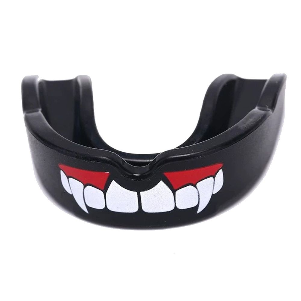 Protector de dientes de boxeo negro lateral de señal protector bucal  protector bucal deportivo para baloncesto fútbol ​​Sanda boxeo Taekwondo  ANGGREK