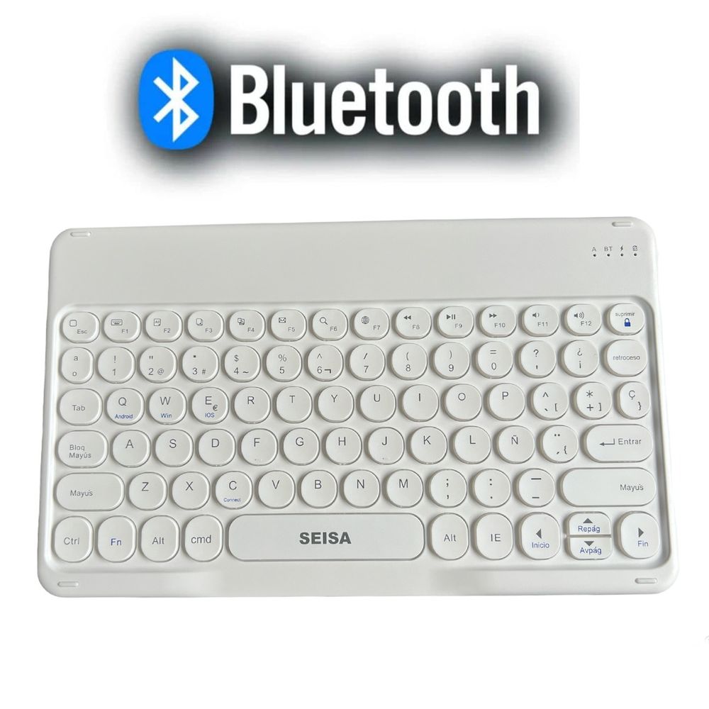 Mini Teclado Inalambrico Ultra Delgado Bluetooth 3.0 Tablet Cel DN-H031  Blanco