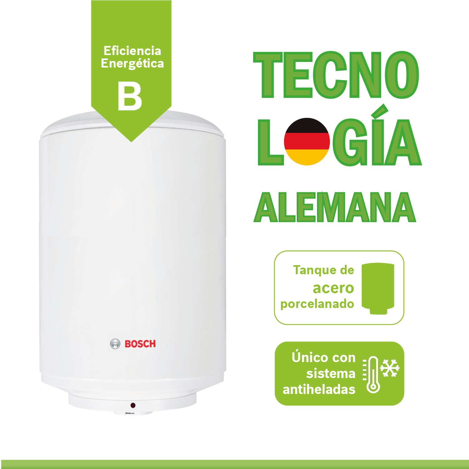 Terma Eléctrica Bosch Comfort 80 L + Kit de Instalación