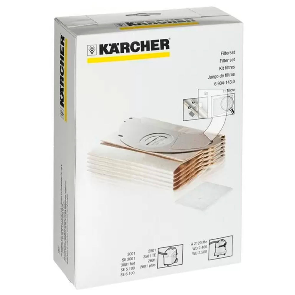 Bolsa Papel para aspiradora Kärcher WD2