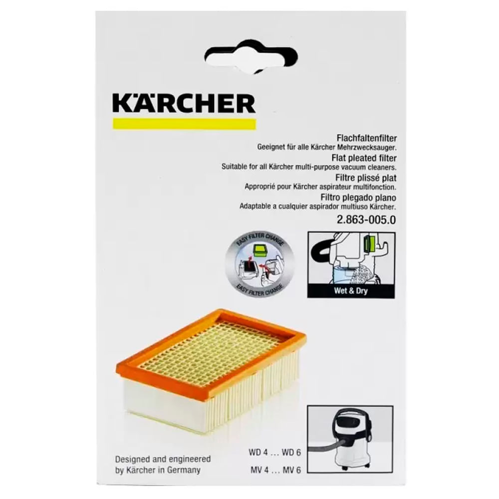 Filtro para aspiradora wd4 premiun Karcher