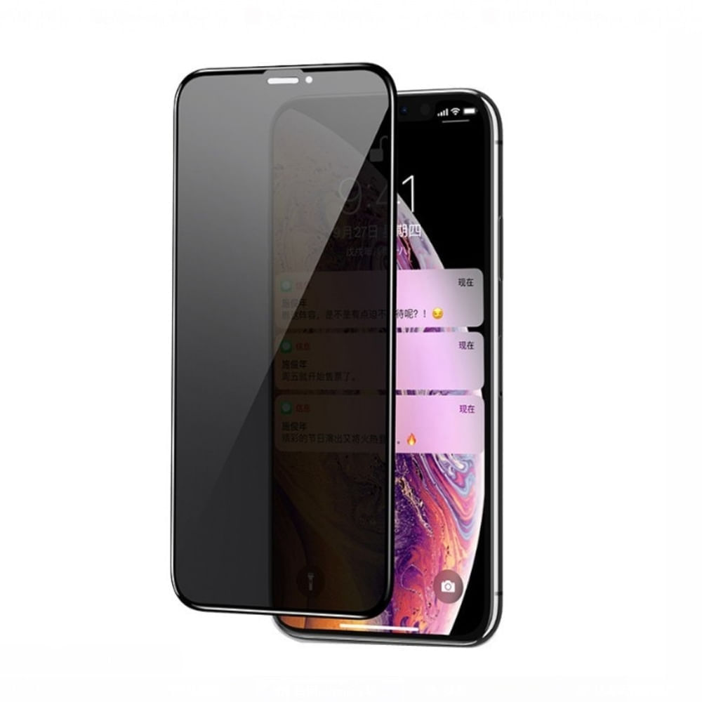 Cristal Templado Antiespia Negro para Apple iPhone SE (2022)
