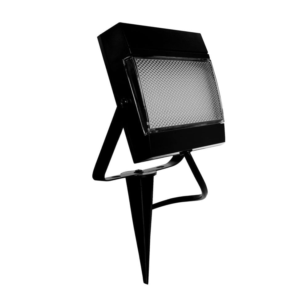 Estaca led tipo reflector 8w luz cálida Ip65 Negro Lightech