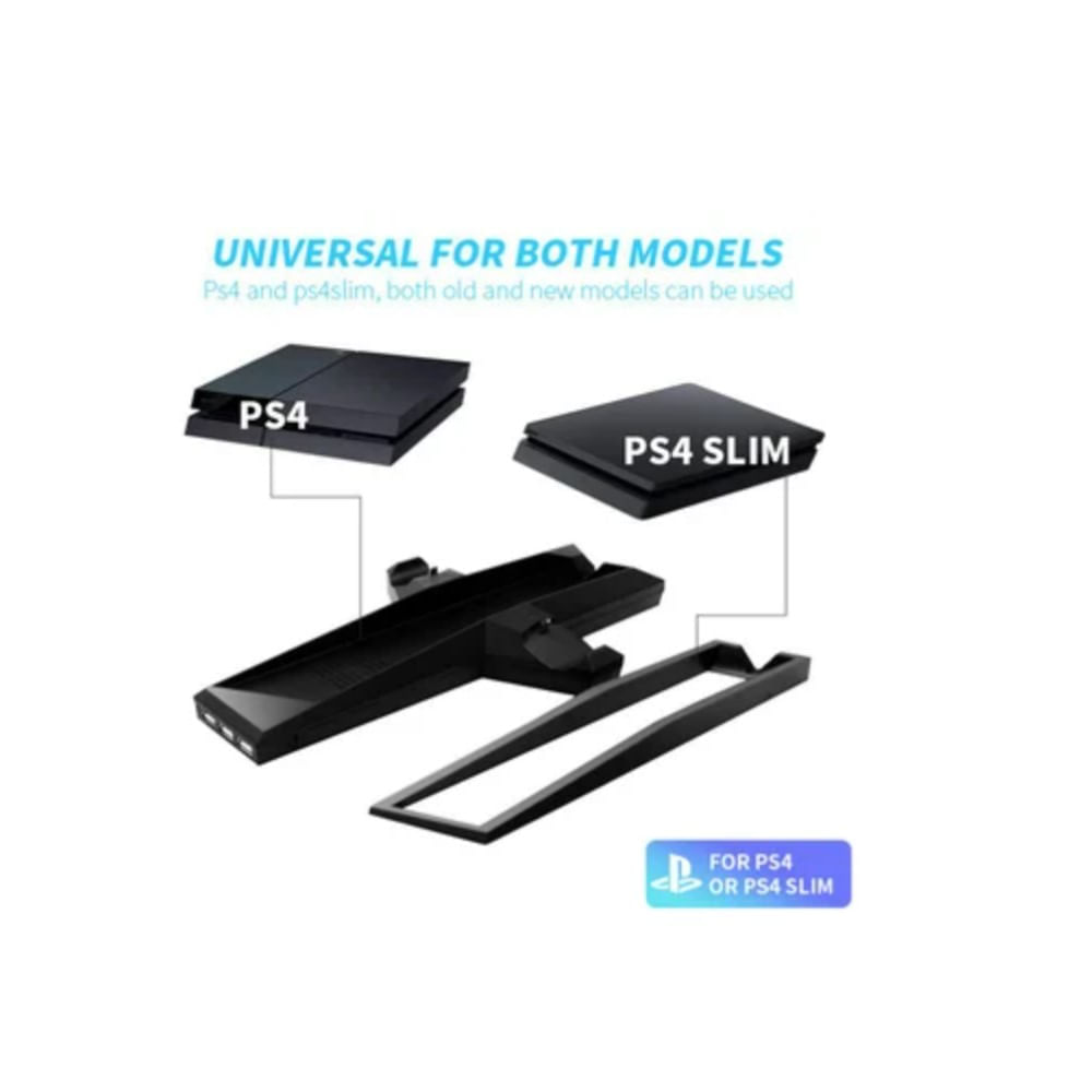 Cooler Vertical PS4 + Cargador de Mandos PS4 -