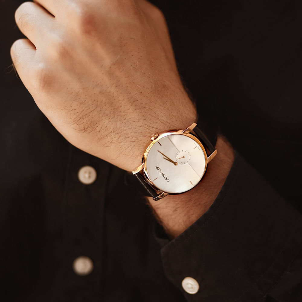 Reloj Calvin Klein Established K9H2X6C6 Suizo Para Hombre Correa