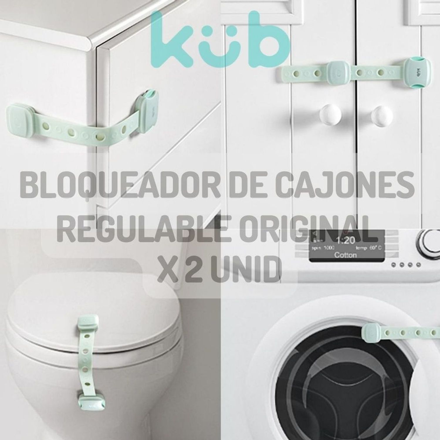 12 Pcs Seguros Para Bloqueador De Puertas Cajones Bebes